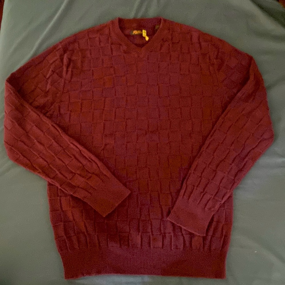 Burgundy long sleeve sweater